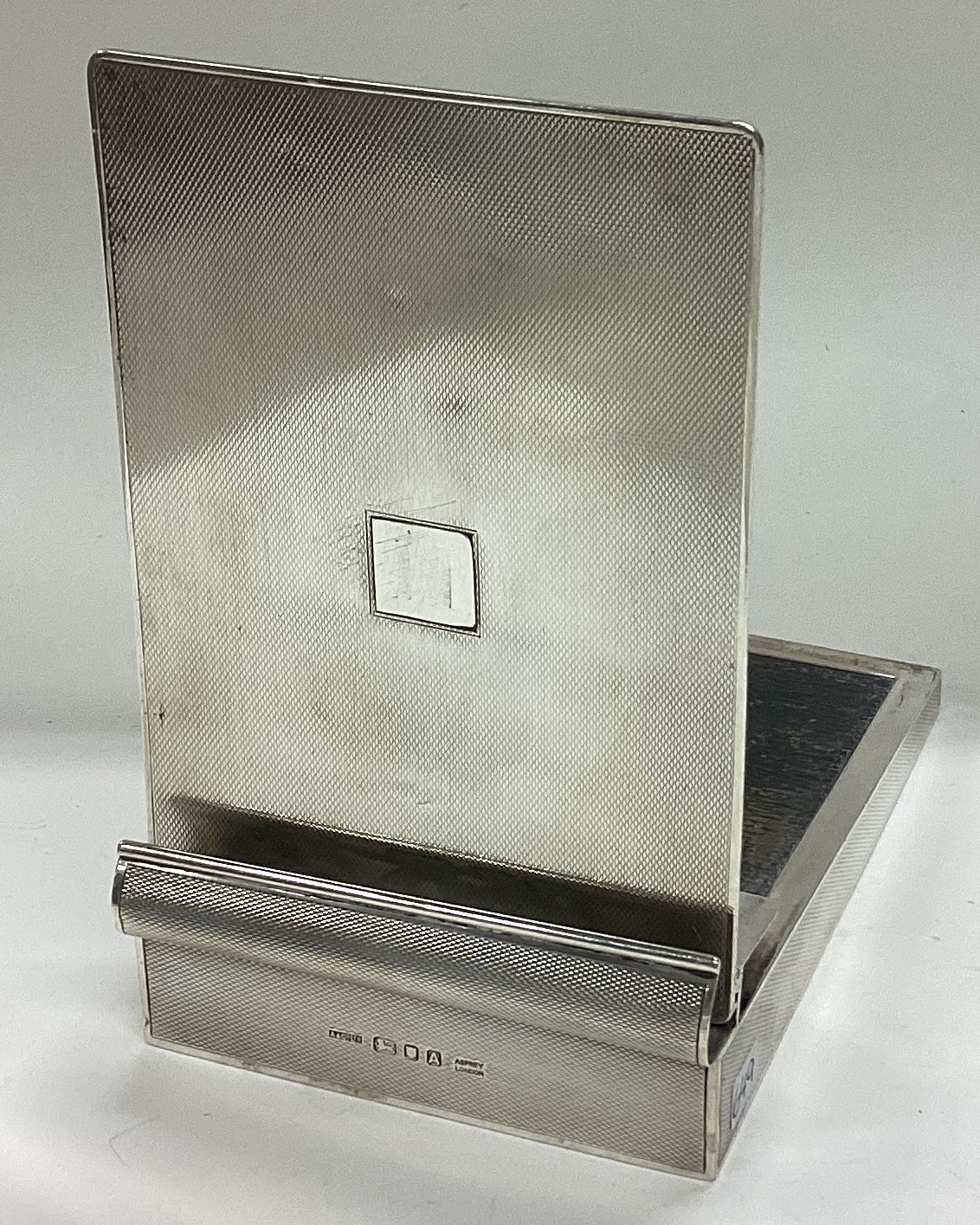 ASPREY & CO: A large silver note holder. - Image 2 of 3