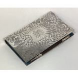 An attractive Victorian silver Aide Memoire / card case.