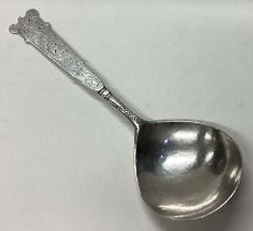 A rare 18th Century Norwegian silver trefid spoon.