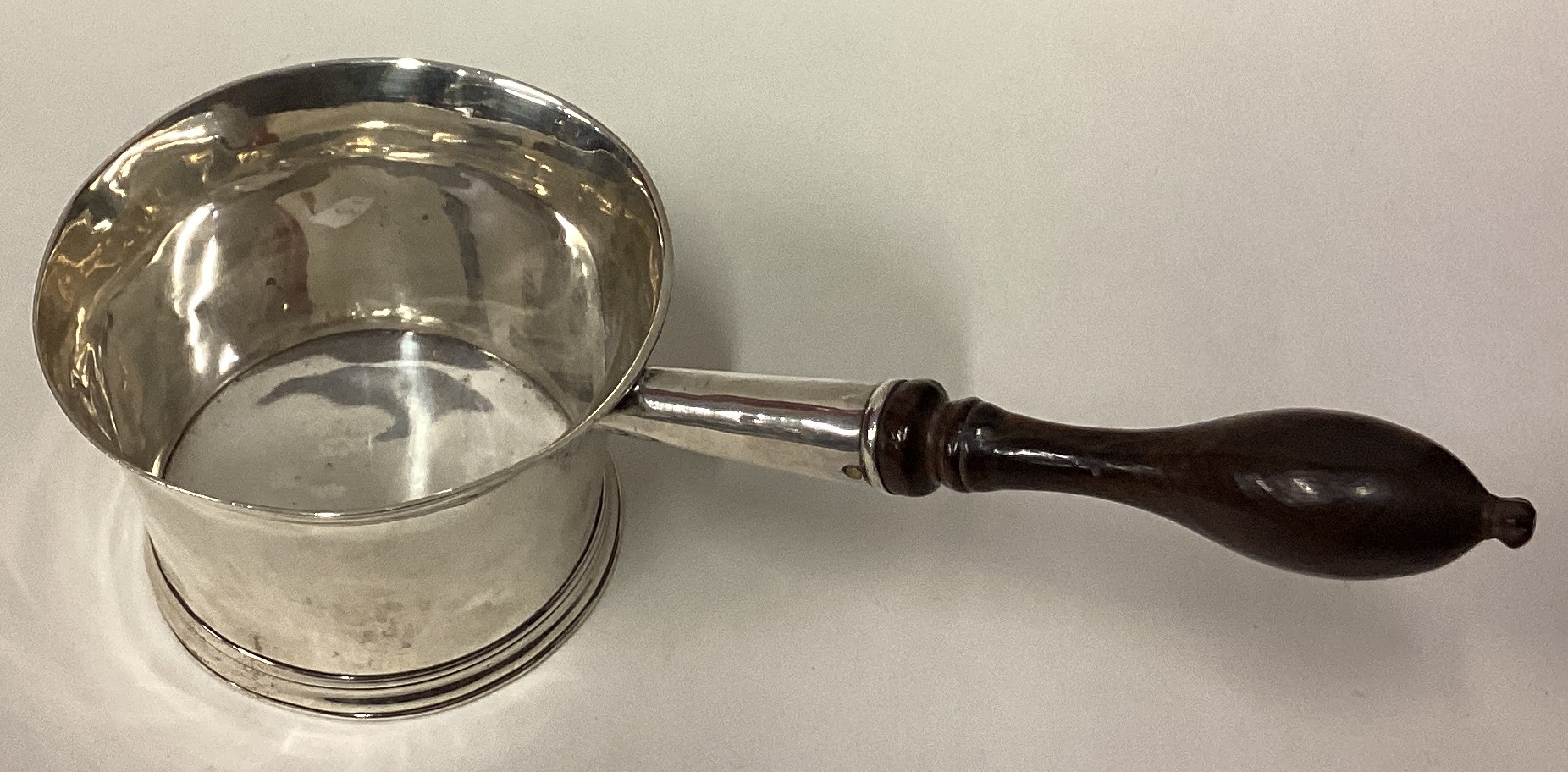 An 18th Century George II silver brandy pan. - Image 2 of 3