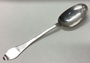 LEWES: A Queen Anne Sussex Provincial silver dog nose spoon.