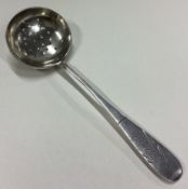 A Russian silver sifter spoon. Circa 1900.