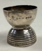 A rare Art Deco silver egg cup. Birmingham 1913.