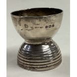 A rare Art Deco silver egg cup. Birmingham 1913.