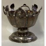 A Continental silver dish.