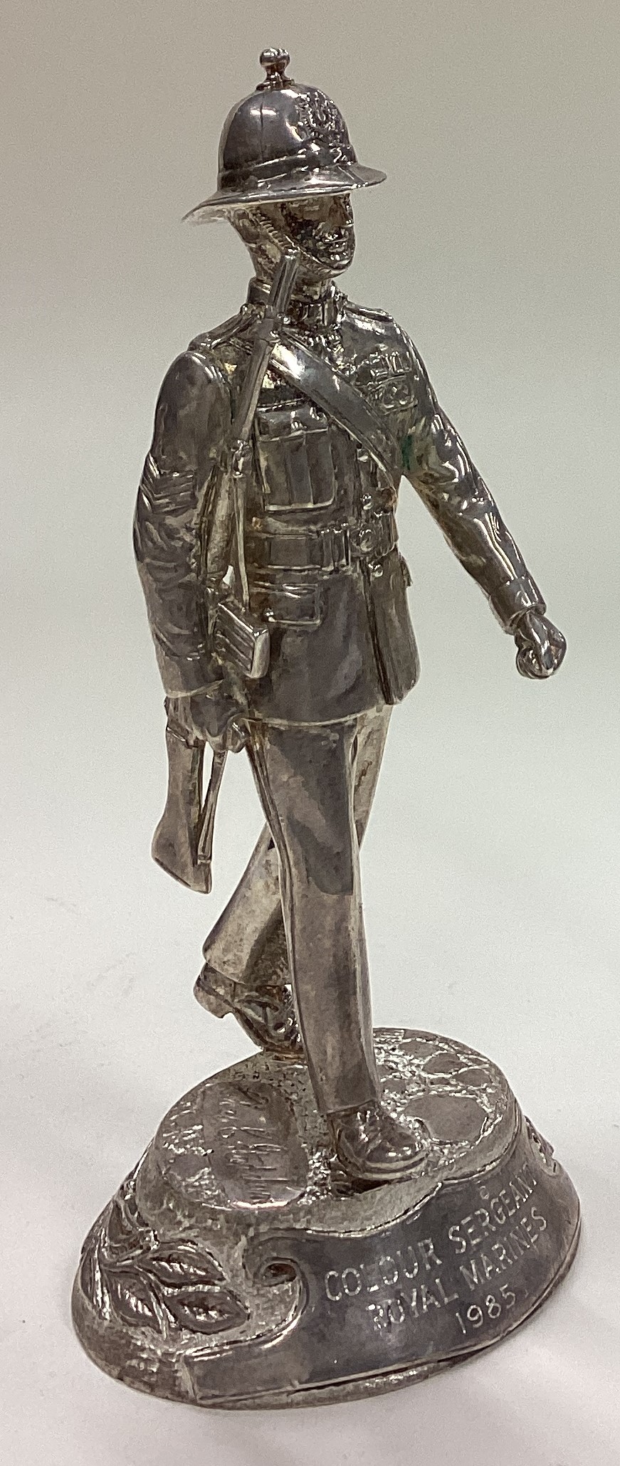 OF MILITARY INTEREST: A silver figure of a Colour Sergeant. - Image 2 of 4