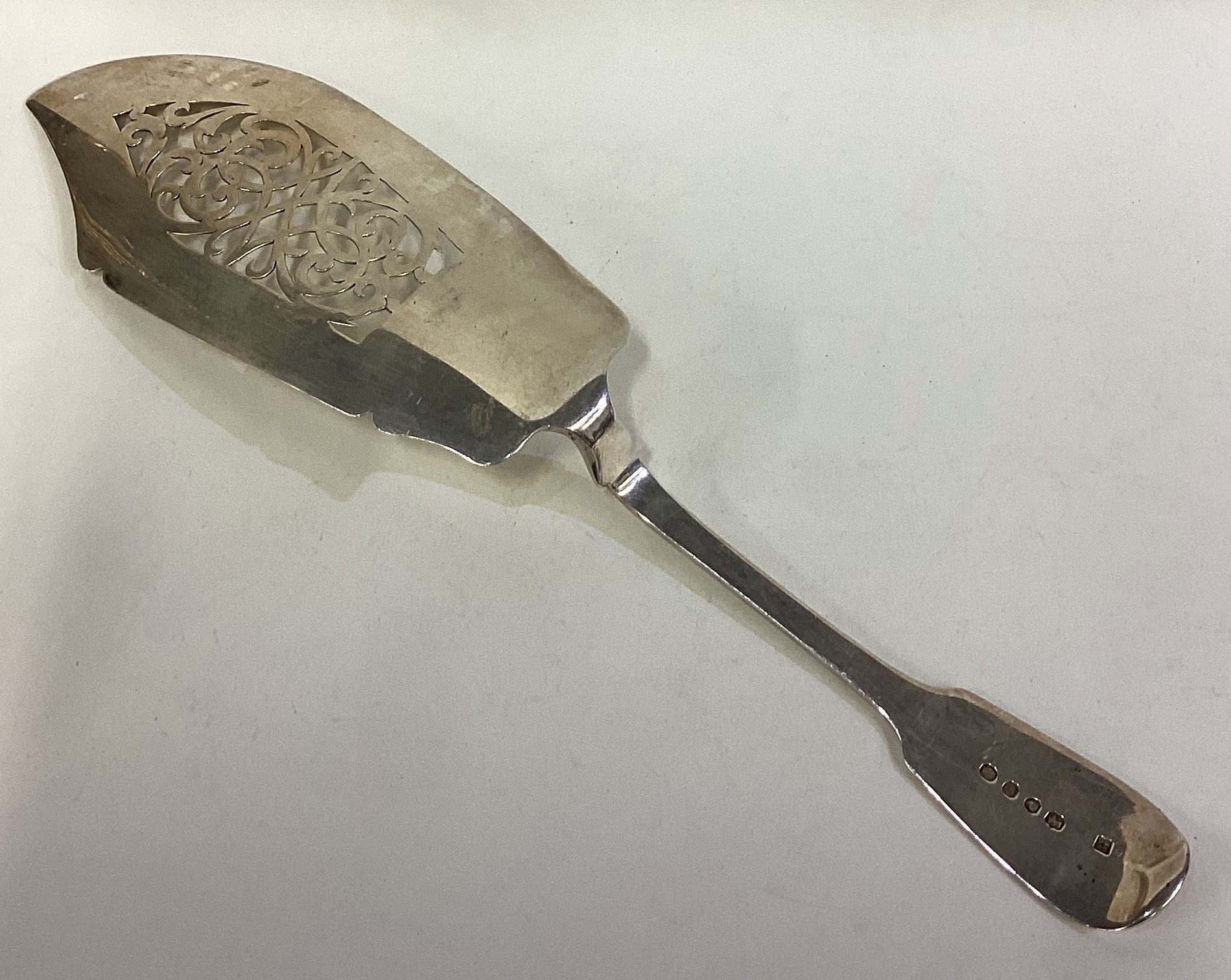 A Victorian silver fish slice. - Image 2 of 3