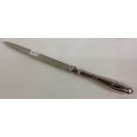 A silver letter opener. Sheffield 1997.