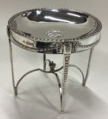 A fine Art Deco silver dish with swag decoration.