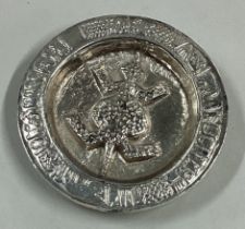 RHODESIA: A small silver medallion.