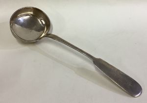 A large Russian silver soup ladle. 1893.