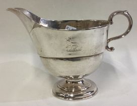 An early 18th Century Provincial silver sauce boat.