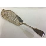 A Victorian silver fish slice.