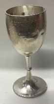 A Victorian silver goblet. London 1875.