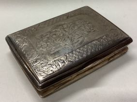 An 18th Century silver snuff box. Circa 1730.