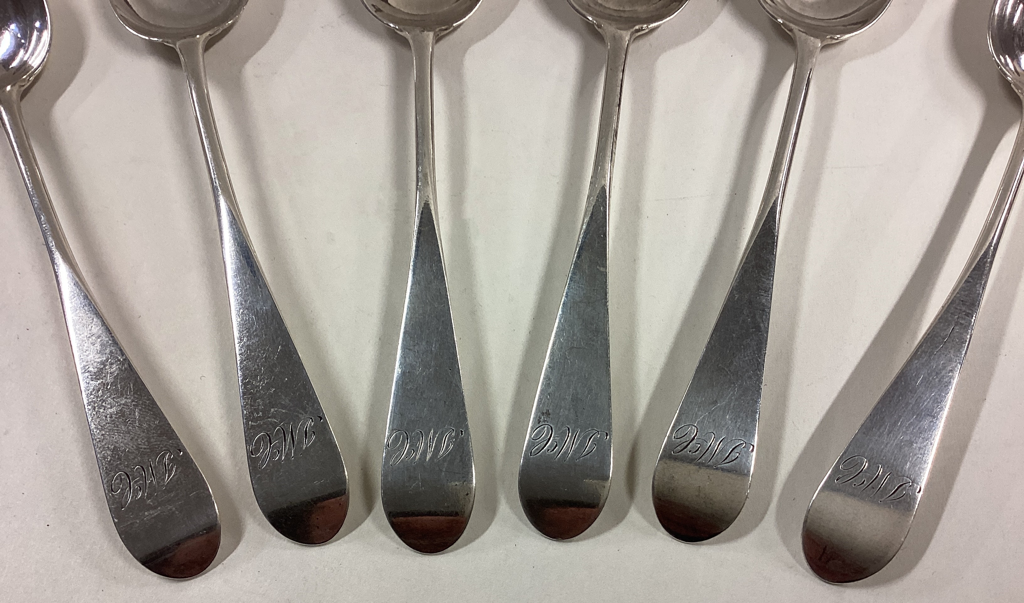 EDINBURGH: A set of six Scottish silver spoons. - Image 2 of 3