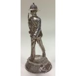 OF MILITARY INTEREST: A silver figure of a Colour Sergeant.