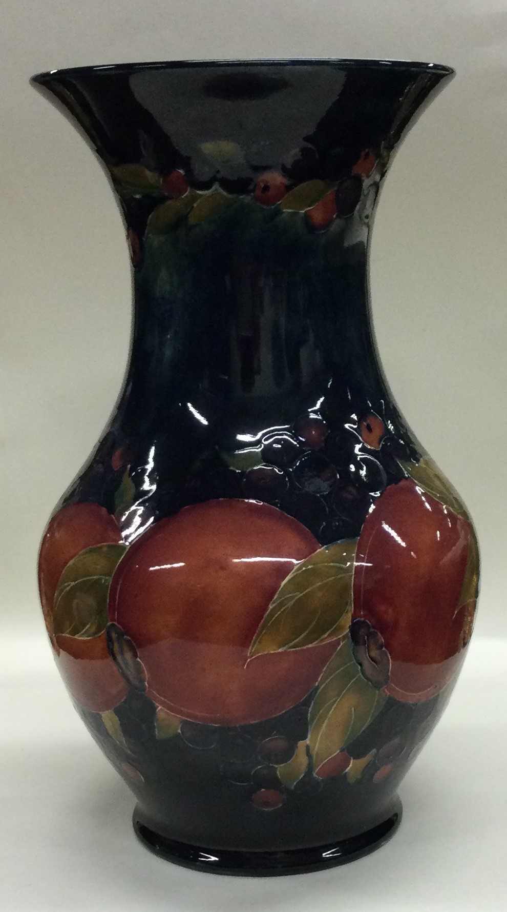 WILLIAM MOORCROFT: A large "Pomegranate" vase. Stamped Burslem.