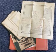 A folder containing detailed maps relating to the Battle of Jutland.