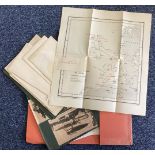 A folder containing detailed maps relating to the Battle of Jutland.