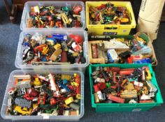 A selection of toy vehicles etc.
