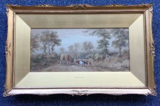 HENRY EARP SNR: (British, 1831 - 1914): A gilt framed and glazed watercolour.