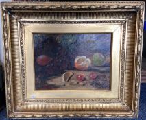 GERTRUDE JAMESON BARNES: (American, 1865 - 1939): A gilt framed oil on board.