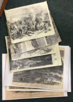 A folio containing prints and scenes from the Zulu War.