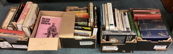 Four boxes of Militaria Auction catalogues.