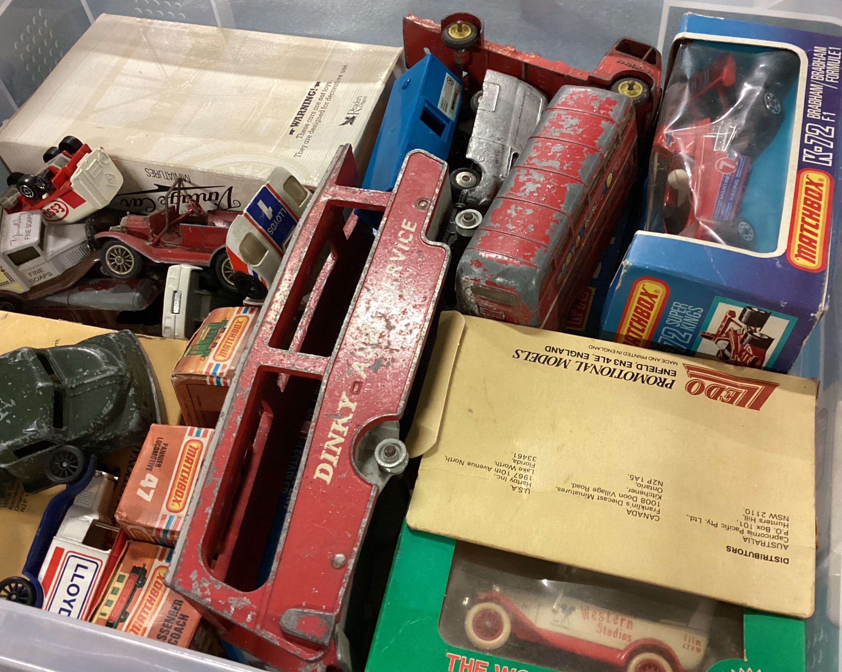 A box containing Dinky, Matchbox and other toys. - Image 2 of 2