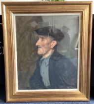 NORMAN HEPPLE: (British, 1908 - 1994): A gilt framed and glazed oil on canvas.