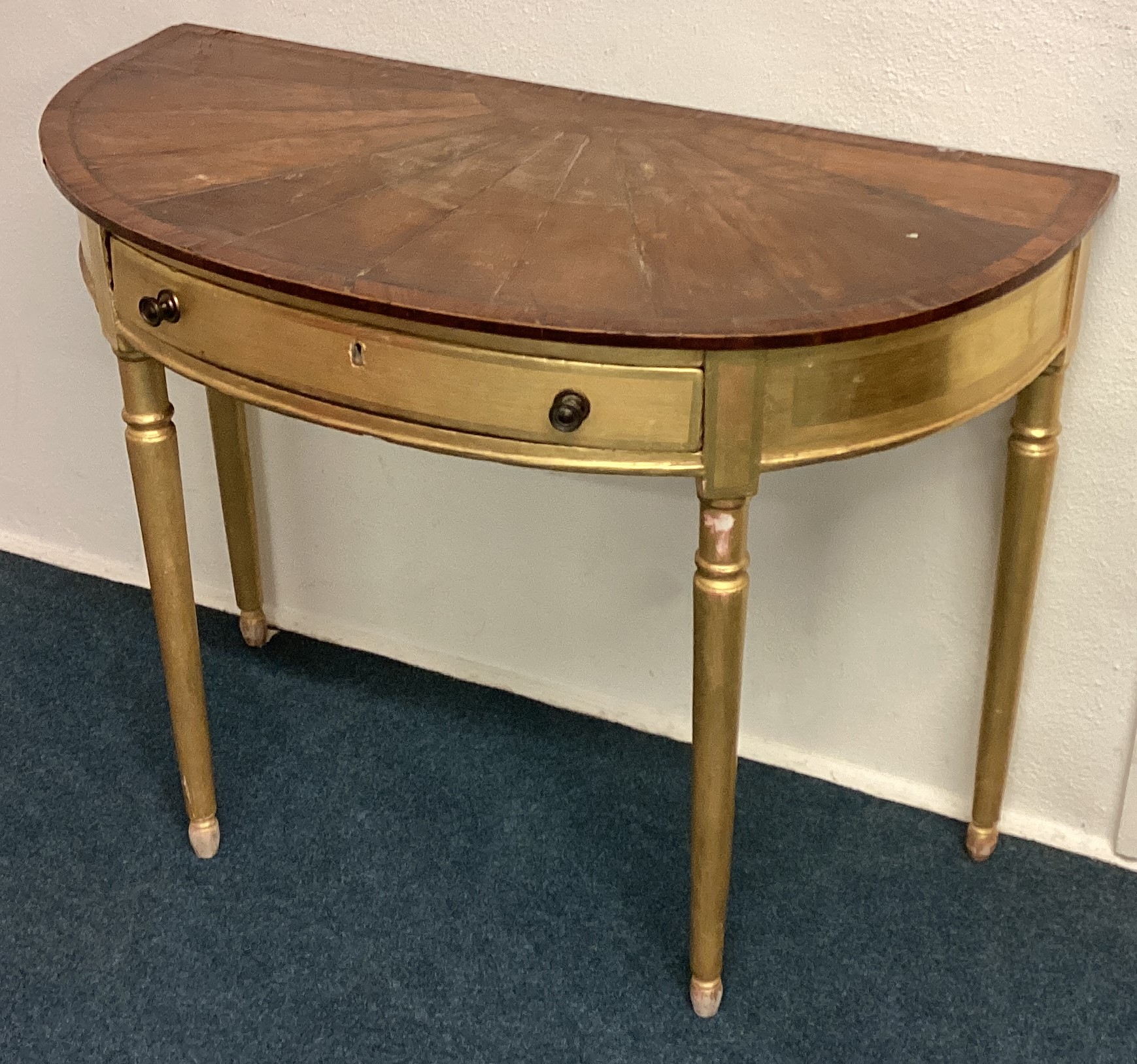 A Continental single drawer side table. - Image 2 of 2