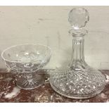 A Waterford crystal decanter etc. Est. £20 - £30.