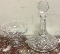 A Waterford crystal decanter etc. Est. £20 - £30.