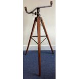 An old mahogany mounted rifle stand.