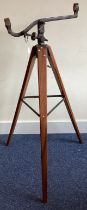 An old mahogany mounted rifle stand.