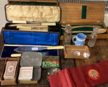 A collection of Monopoly money, servers etc. £20 -
