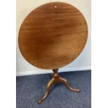 A Victorian mahogany pedestal table.