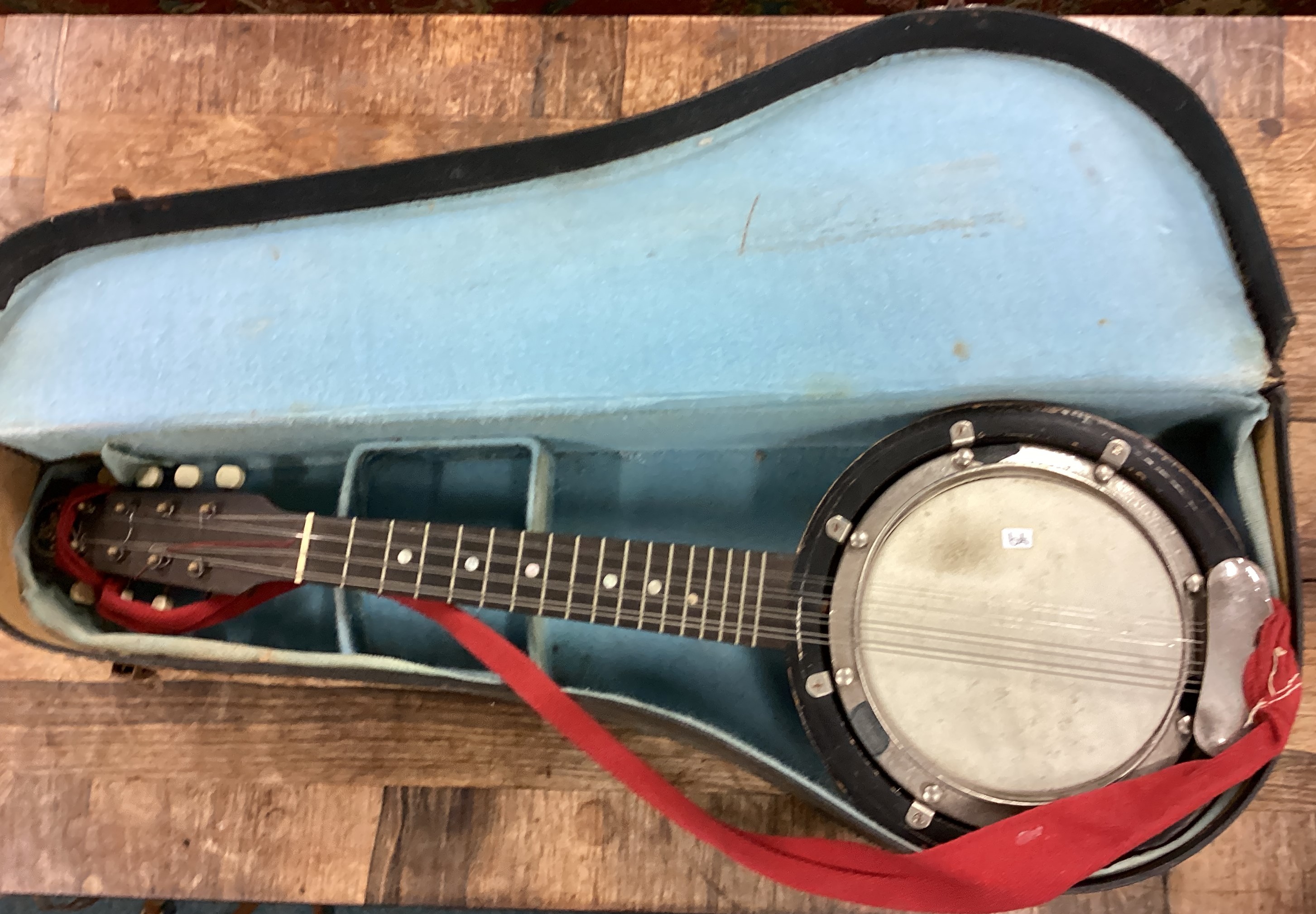 A cased John Grey banjo musical instrument. - Image 2 of 3