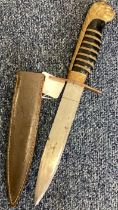 An Italian Army Officer's dagger in scabbard.