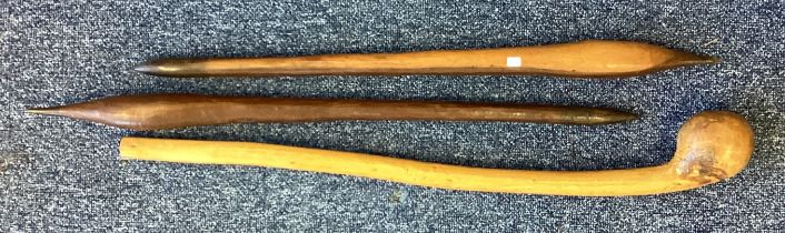 Two old tribal arrows etc.
