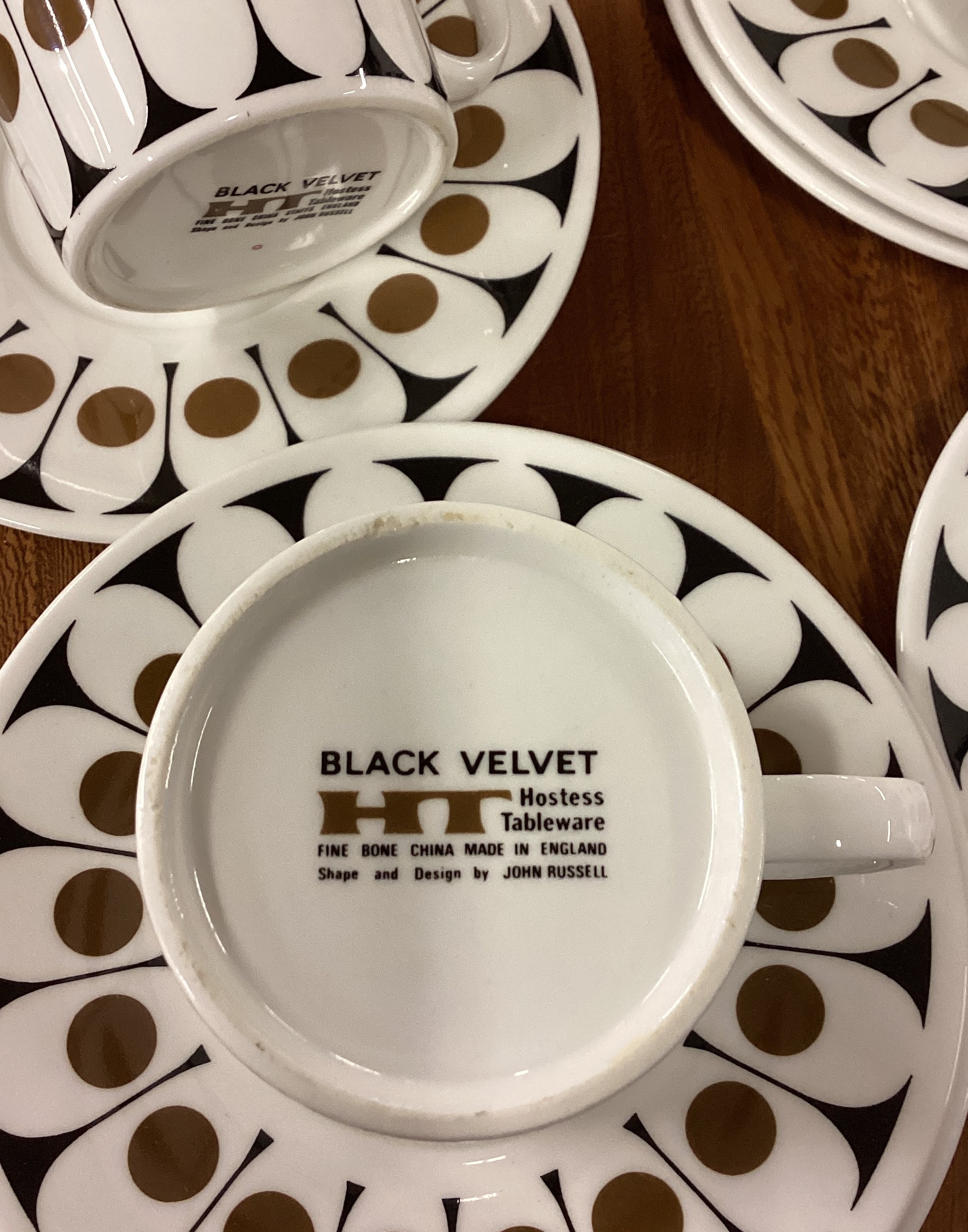 A Black Velvet decorative coffee service. - Image 2 of 2
