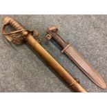 A rare Welsh Fusiliers 1822 pattern Officer's Sword together with a dagger.