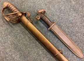 A rare Welsh Fusiliers 1822 pattern Officer's Sword together with a dagger.