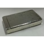 A large and heavy 19th Century Russian silver combination snuff box / vesta case.