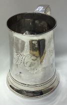 A large George III silver pint mug. London 1789.