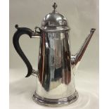 A fine crested George II silver coffee pot. London 1732.