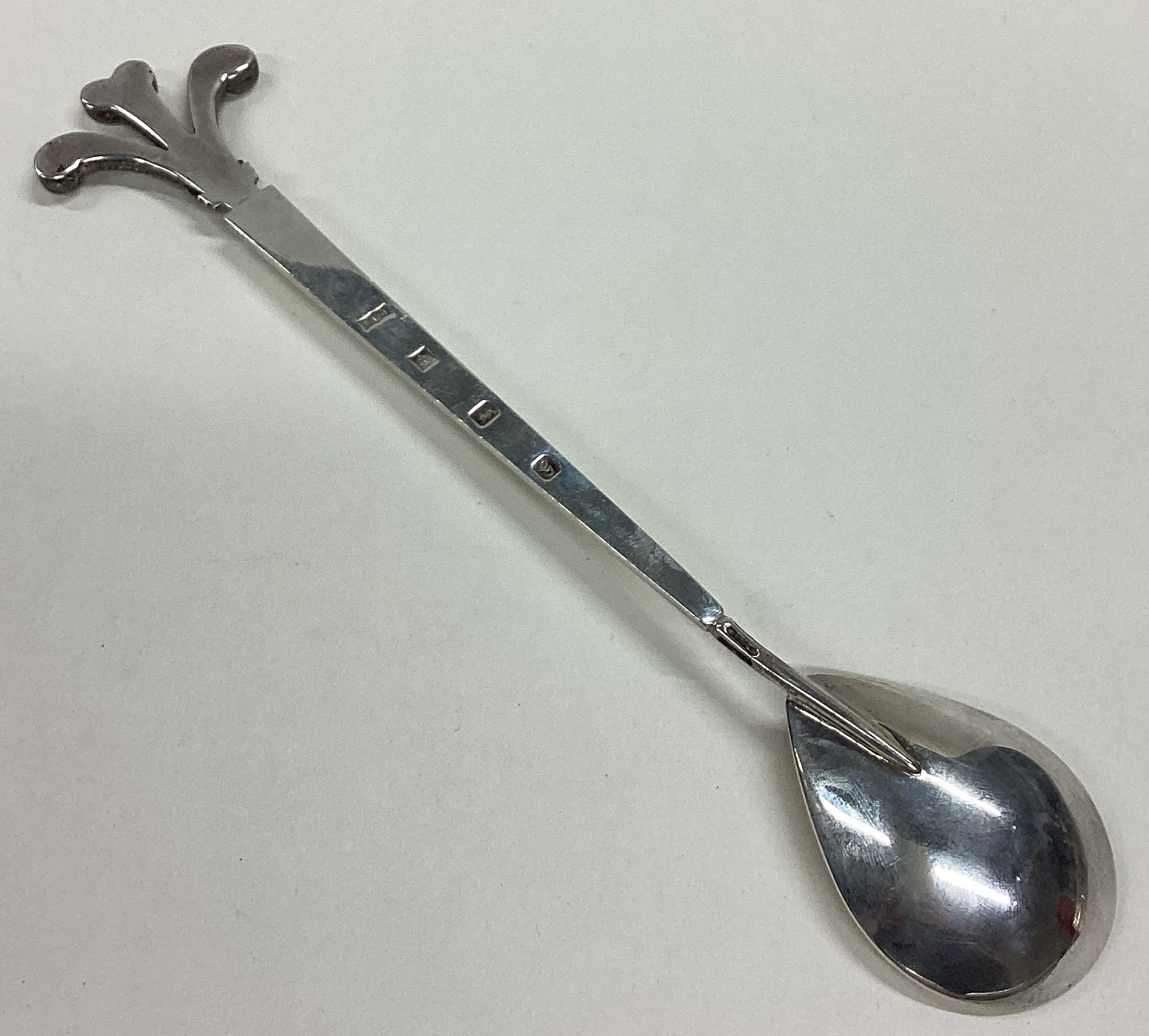 A large silver spoon commemorating the Prince of Wales. - Image 3 of 4