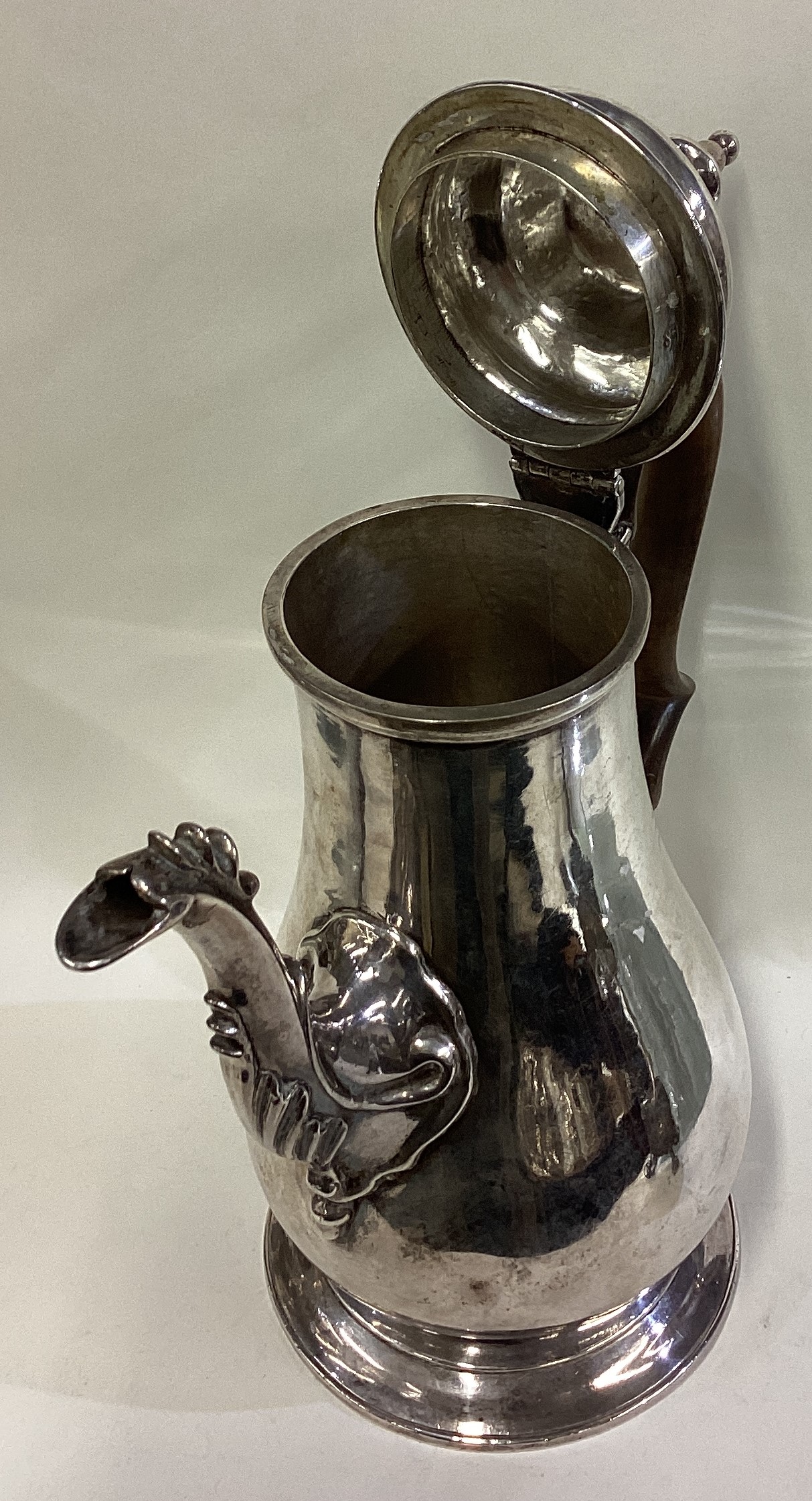 A George III silver coffee pot. - Image 2 of 4
