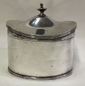 CHESTER: A silver tea caddy with hinged lid. 1928.